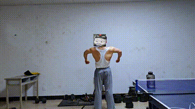 干巴的小腿，薄薄的背 动图预览 - 私房ACG - sifacg.com