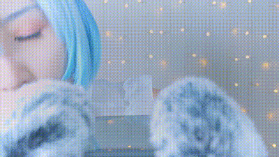 蓝发古灵精怪的她【MissWarmJ】 动图预览 - 私房ACG - sifacg.com