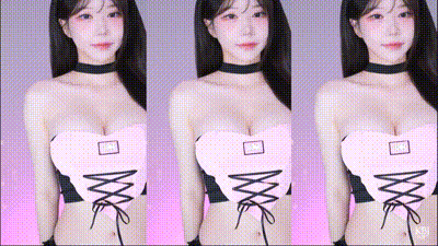 SOOP韩国女主播_Min Ji-yu 粉色摸胸衣性感舞蹈秀 动图预览 - 私房ACG - sifacg.com