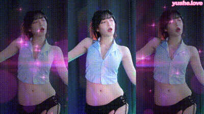 韩国BJ tildaaa 蒂尔达 浅蓝丝绸衬衫性感热舞 动图预览 - 私房ACG - sifacg.com