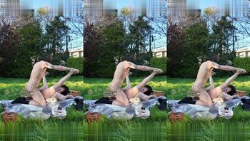 在郊外野餐正在自慰的騷母狗被面具男發現 強行插入強制高潮 - 私房ACG - sifacg.com