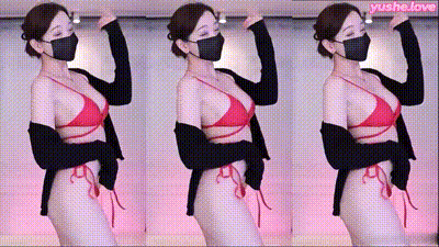 韩国BJ muse62 黑色露肩长袖红细内裤舞蹈 动图预览 - 私房ACG - sifacg.com