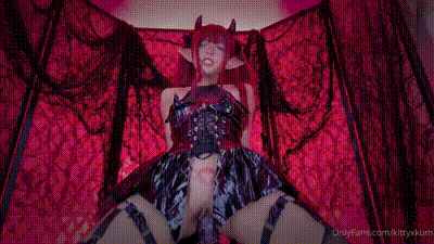 萬聖節Cosplay的可愛小惡魔自慰潮吹 动图预览 - 私房ACG - sifacg.com