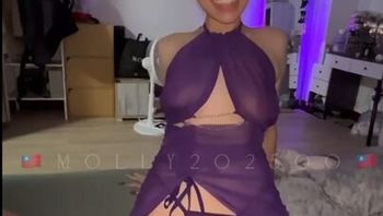 紫色情趣內衣笑容甜美正妹 女上體位無套內射 - 私房ACG - sifacg.com