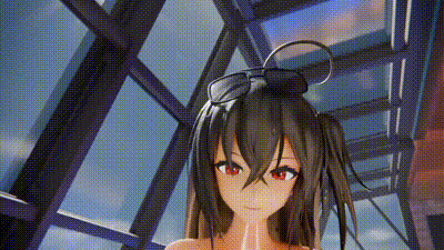 [古い] 水着が流されてしまいましたわ♡ 动图预览 - 私房ACG - sifacg.com