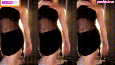 主播鱼点点 | 黑色抹胸长发低头温柔魅惑 动图预览 - 私房ACG - sifacg.com