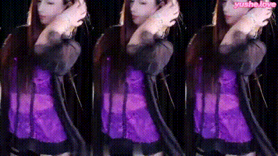 主播_小艺，紫色透视蕾丝睡裙性感诱惑秀 动图预览 - 私房ACG - sifacg.com