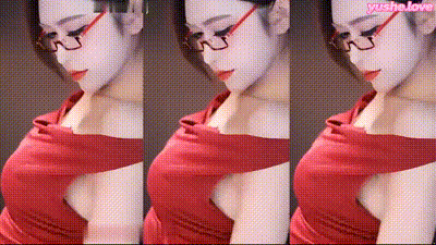 #长腿兮兮 红色连身裙火辣性感骚舞 动图预览 - 私房ACG - sifacg.com