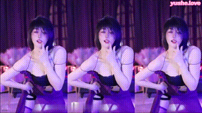 颜值主播#小橘奈 紫色镂空露胸魅惑性感 动图预览 - 私房ACG - sifacg.com