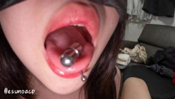 【主観】バイブ付き舌ピでおちんぽマッサージ♡よだれローションでぬるぬるの口に口内射精ごっくん-esunoacp - 私房ACG - sifangacg.com