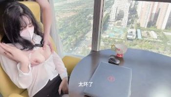 清纯秘书为升职加薪主动献身老板~落地窗前被爆操内射！ 看桃桃完整版视频请关注推特入群哦~-sakuracandy - 私房ACG - sifangacg.com