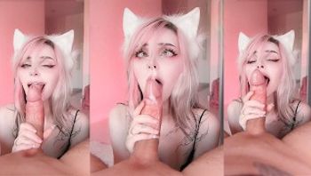 她非常喜欢鸡巴，想一直吮吸它，把它含在嘴里 - pinkloving 💖-pinkloving - 私房ACG - sifacg.com