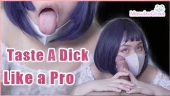 女孩细细观察分析阴茎，粗暴的蹂躏手交和快速的深喉吸允所有的精液并喝下-masukuchan - 私房ACG - sifangacg.com