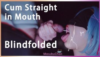 小妹妹cosplay雷姆被绑眼罩下逼着深喉咙口交，伸着舌头张着嘴吧精液直射吞下-masukuchan - 私房ACG - sifangacg.com