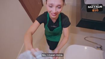 "星巴克女孩把饮料洒在我衬衫上… 于是她在员工厕所让我狠狠操了她-lily cute - 私房ACG - sifacg.com
