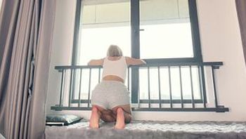 Tia's morning routine: waking up in just her underwear. Her long, beautiful legs are captivating.-tia mx - 私房ACG - sifangacg.com