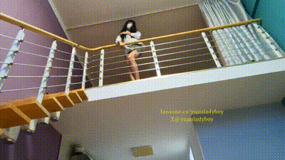 伪娘元气酱在民宿日租房被楼梯栏杆操射精-yuanladyboy 动图预览 - 私房ACG - sifacg.com
