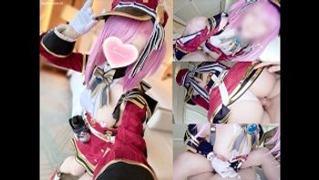 💖【AliceHolic13】Genshin Impact Charlotte Cowgirl & Glove-Handjob Triple Finish-aliceholic13 - 私房ACG - sifacg.com