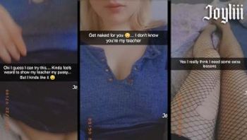 放荡的学生！给我的老师发短信并在 Snapchat 上为他射精（@joyliii_real加我）-joyliii - 私房ACG - sifacg.com