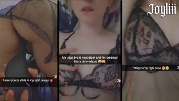 Snapchat 荡妇用梳子发短信，而隔壁的继兄弟（@joyliii_real加我）-joyliii - 私房ACG - sifacg.com