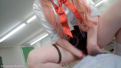 【ぶんコス】「先生、大好き♡一緒に気持ちよくなろ♡ 」学校で誘惑してきたギャルと種付けえっち♡-cosplaybunchan 动图预览 - 私房ACG - sifacg.com