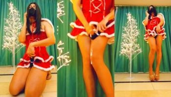 yuanladyboy：圣诞节穿着圣诞裙子和黑丝射精-yuanladyboy - 私房ACG - sifacg.com
