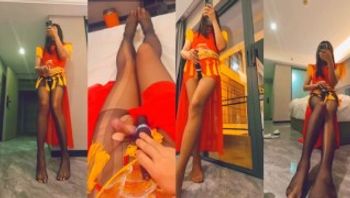 yuanladyboy：新年快乐！中国人妖穿着新年服装自慰和射精！-yuanladyboy - 私房ACG - sifacg.com