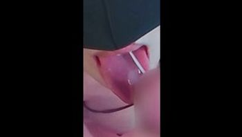 5倍スローモーションでえっろい舌の動きも超大量孕み汁びゅっびゅも5倍楽しめちゃう♡-echiechimykanojo - 私房ACG - sifacg.com